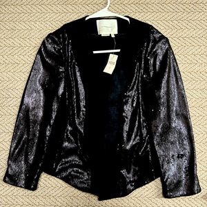 Sequin anthropologie jacket with tags